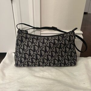 Dior Vintage Shoulder Pochette Canvas